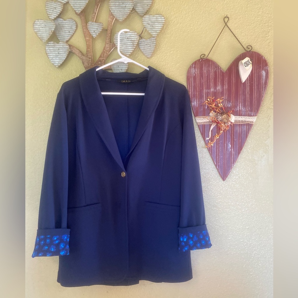 Navy Blue Blazer by INMAN small
